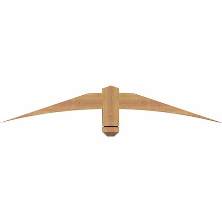 Ekena Millwork Bellingham Timber Gable Bracket, Western Red Cedar, 48"W x 8"H x 3 1/2"D x 3 1/2"F, 4/12 Pitch GBW048X08X0404BEL00SWR